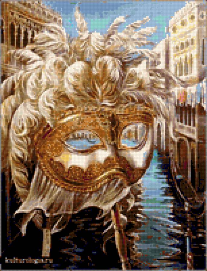 Венецианская маска - маски - предпросмотр