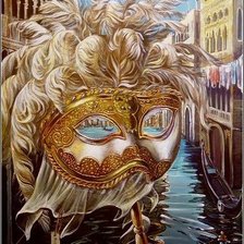 Оригинал схемы вышивки «Венецианская маска» (№396783)