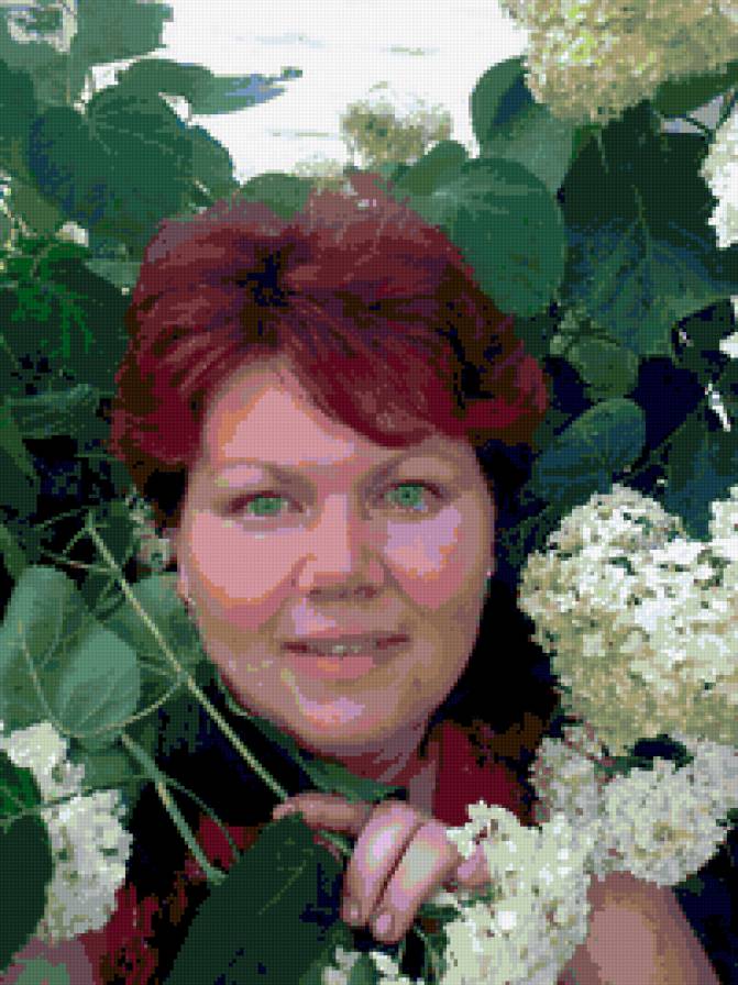 людочка2013 - цветы, портрет - предпросмотр