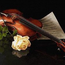 Скрипка и роза