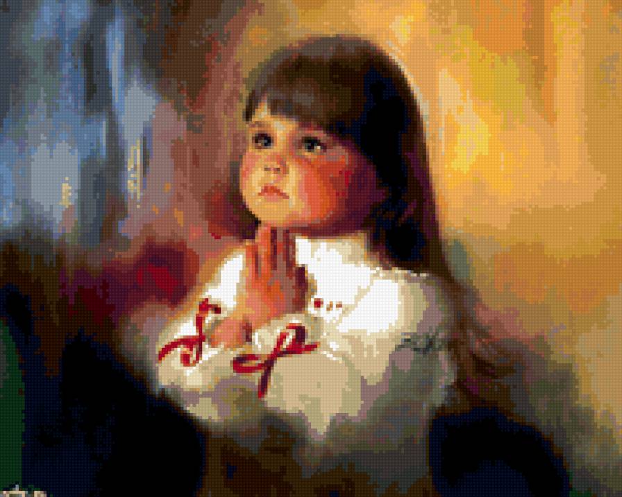 Молитва - ребенок, молитва, девочка - предпросмотр