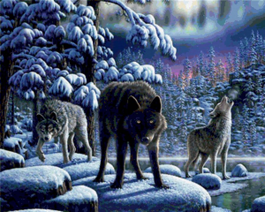 №399428 - олени, дикая природа, волки, охота, медведи, орлы, птицы, утки - предпросмотр