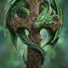 Схема вышивки «Зеленый дракон»