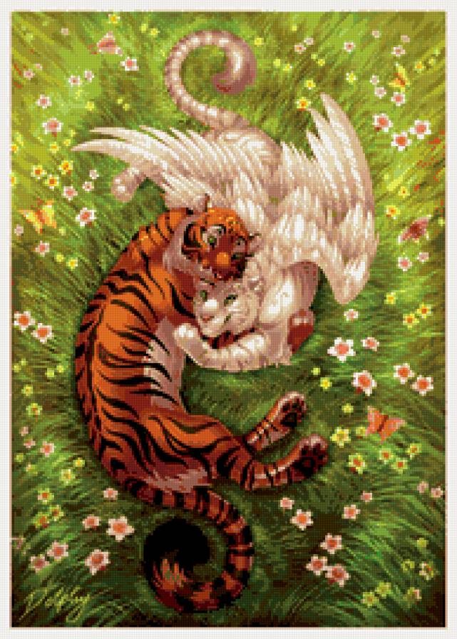 №399514 - кошки, тигр, любовь - предпросмотр