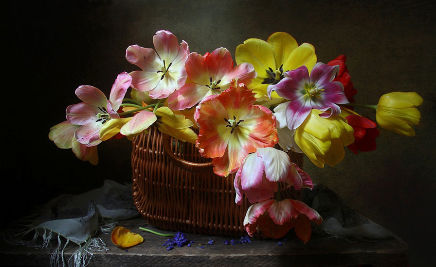 Милый Май - тюльпаны, натюрморт, цветы - оригинал