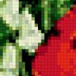 Предпросмотр схемы вышивки «Маки и белые цветы в вазе» (№403103)