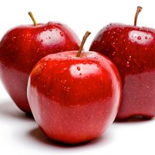 Схема вышивки «красные яблоки»