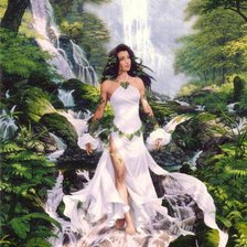 Оригинал схемы вышивки «Богиня Леса» (№403455)
