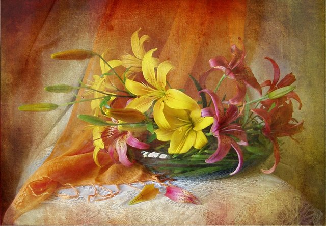 №404077 - автор ledzima, натюрморт, цветы, лилии - оригинал