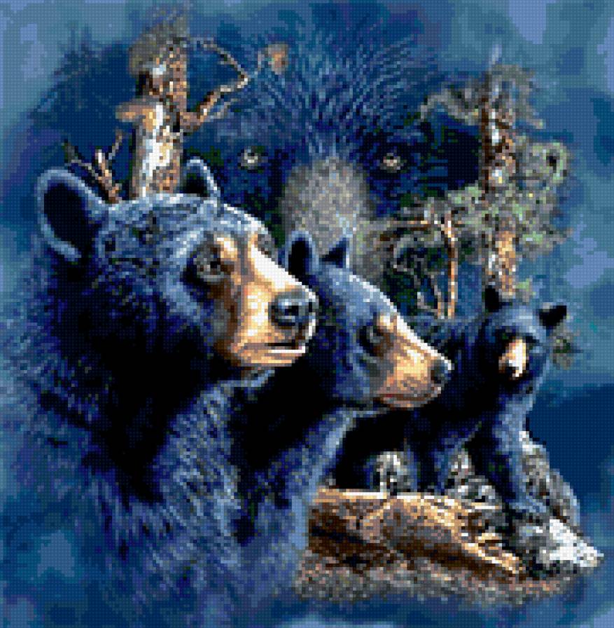 Медвежий взгляд №1 - животные - предпросмотр
