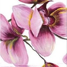 Оригинал схемы вышивки «триптих, орхидея» (№405639)