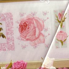 Оригинал схемы вышивки «триптих розы» (№406006)