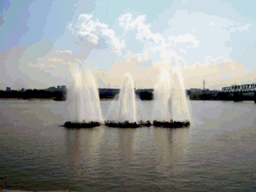 фонтан на набережной г.Новосибирска - фонтан, новосибирск - предпросмотр