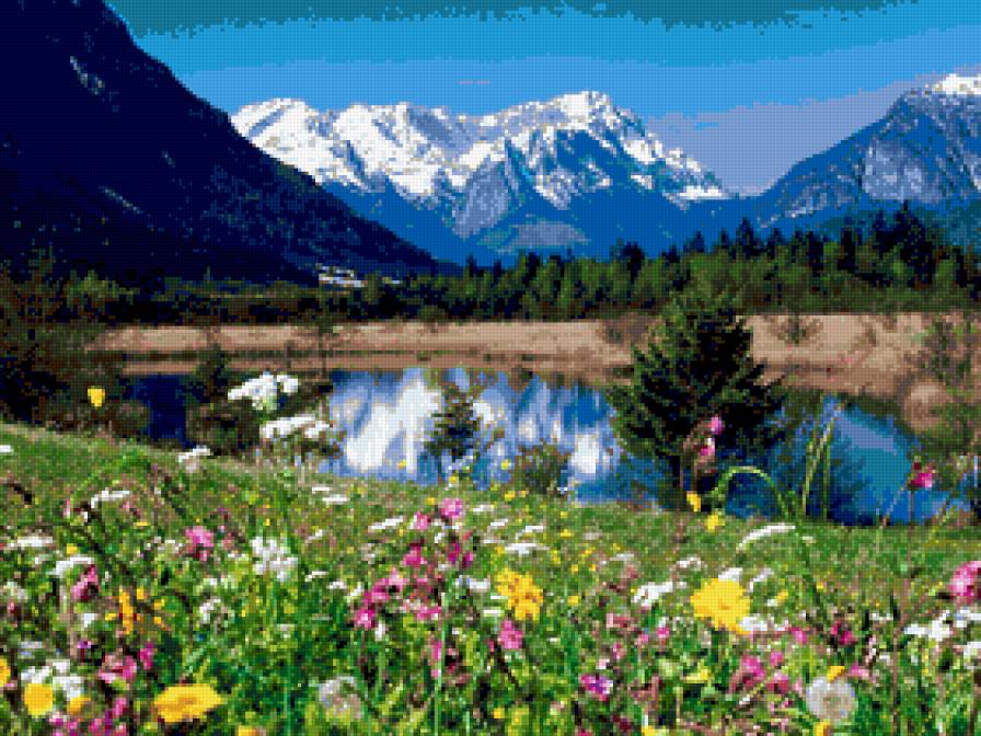 гірське озеро - природа гори водоспад - предпросмотр