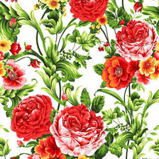 Оригинал схемы вышивки «Розы» (№408572)