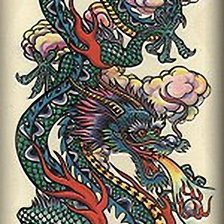 Оригинал схемы вышивки «Китайский дракон» (№409297)
