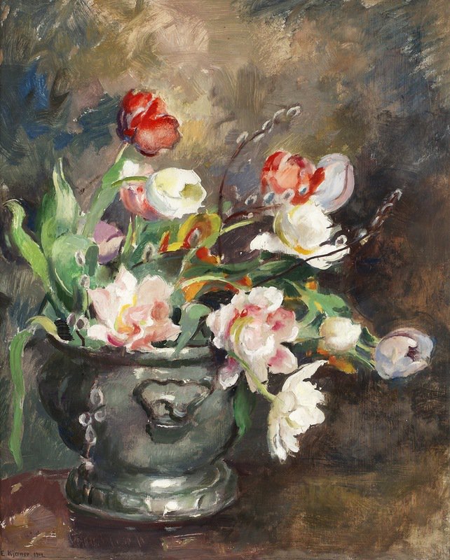 №410606 - тюльпаны, букет, цветы, живопись - оригинал