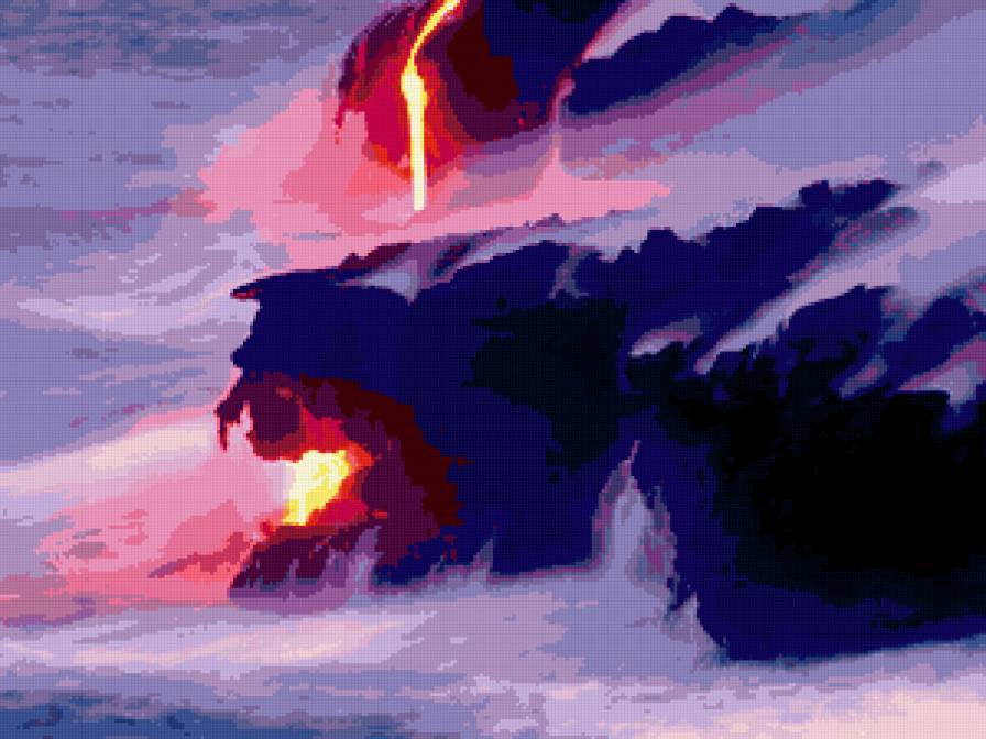 вулкан - картина - предпросмотр