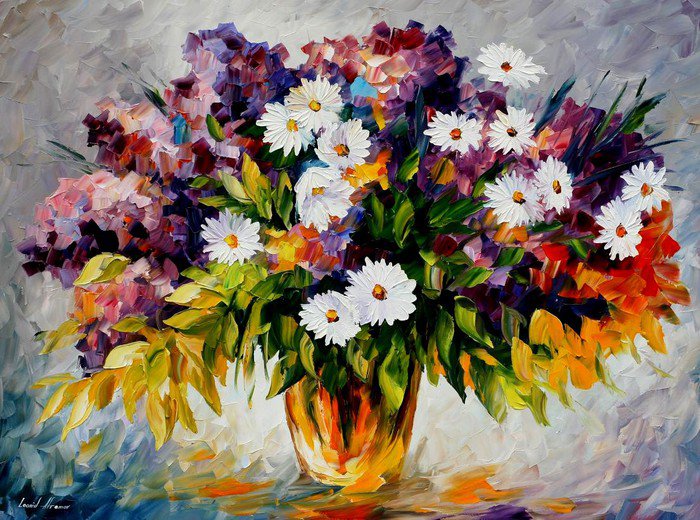 №412242 - цветы, натюрморт, живопись, букет - оригинал