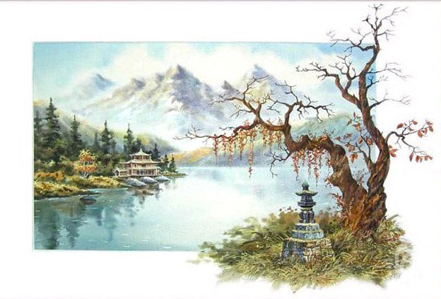 Горное озеро - природа - оригинал