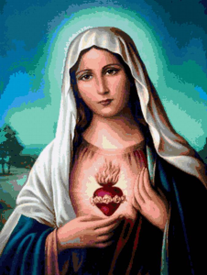 Сердце Марии - икона - предпросмотр
