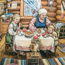 Оригинал схемы вышивки «бабушкины пирожки» (№413170)