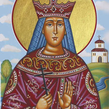 Схема вышивки «Св. царица Евгения сербская»