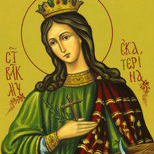 Схема вышивки «Св.великомученица Екатерина»