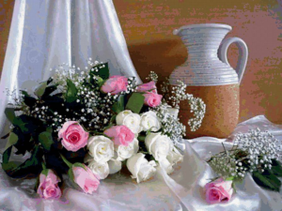 №414040 - букет, inna korobova, натюрморт, розы, цветы - предпросмотр