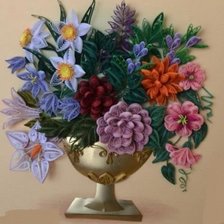 Оригинал схемы вышивки «ваза с цветами» (№414283)