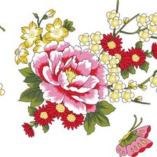 Оригинал схемы вышивки «цветок» (№414602)