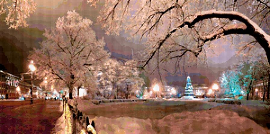 Зимний вечер - зима, огни, вечер, город, санкт-петербург - предпросмотр