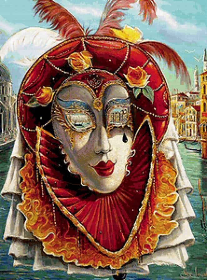 Венецианская маска - маска, венеция - предпросмотр