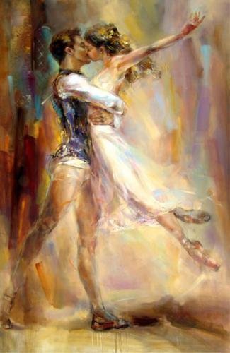Танец - мужчина, поцелуй, танец, женщина, балет - оригинал