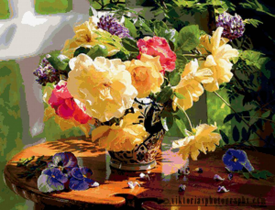 №415534 - натюрморт, букет, цветы - предпросмотр