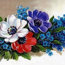 Оригинал схемы вышивки «цветы» (№415646)