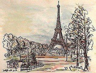 Париж - эйфелева башня, франция - оригинал