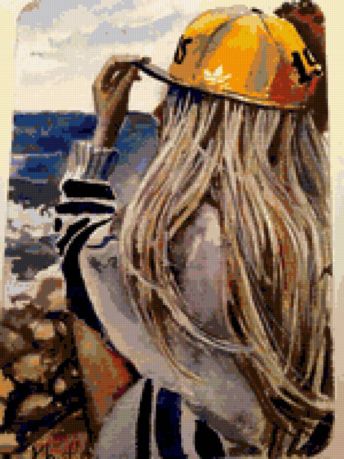 Девушка на море - блондинка, портрет, девушка - предпросмотр