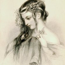 Оригинал схемы вышивки «женский образ» (№417581)
