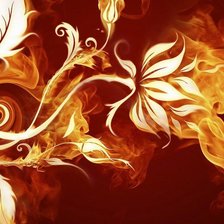 Схема вышивки «Огненный цветок»