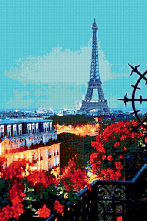 Париж - весна, эйфелева башня, париж - предпросмотр