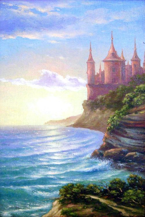 Серия "Пейзажи" - море, замок, пейзаж - оригинал