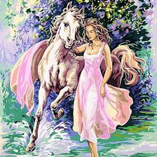 Девушка с конём