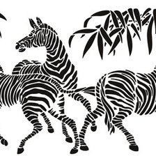 Оригинал схемы вышивки «зебры» (№419011)