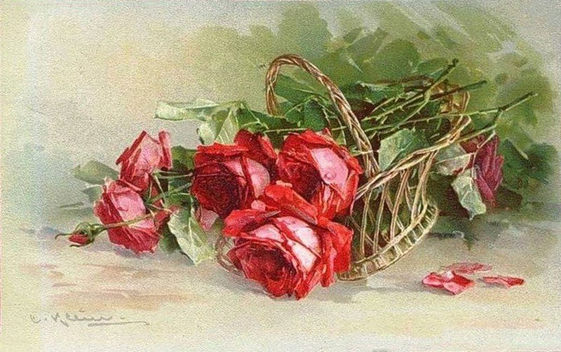 РОЗЫ - розы корзина цветы - оригинал
