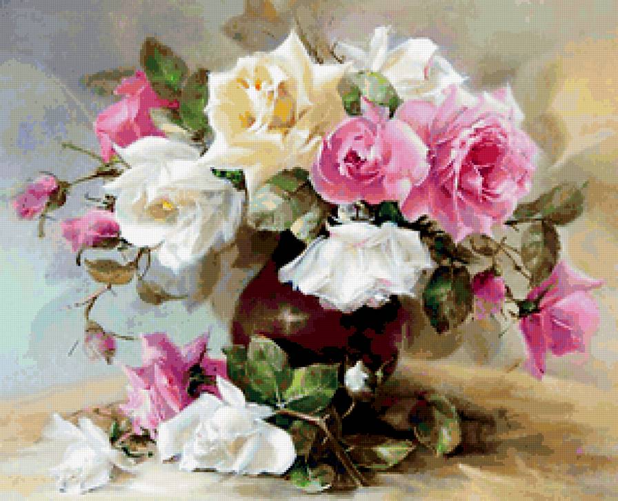 Букет роз - букеты, розы, цветы - предпросмотр