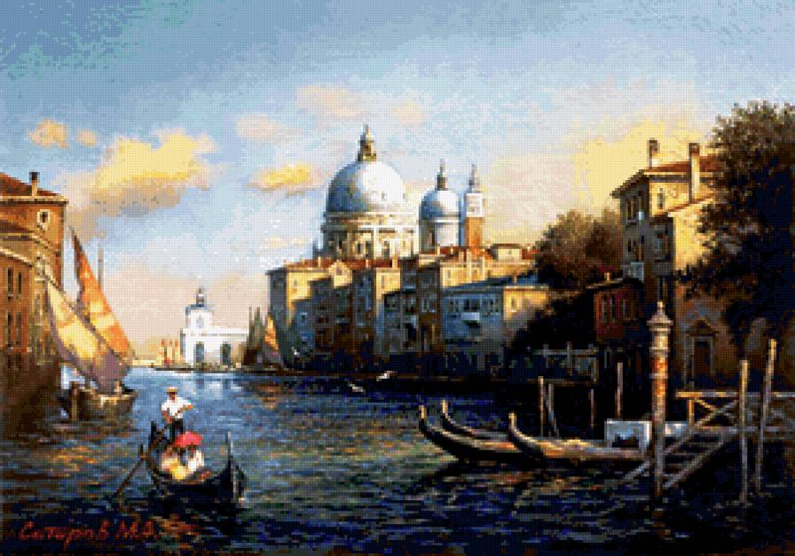 Венецианский канал - город, венеция, улица, пейзаж - предпросмотр