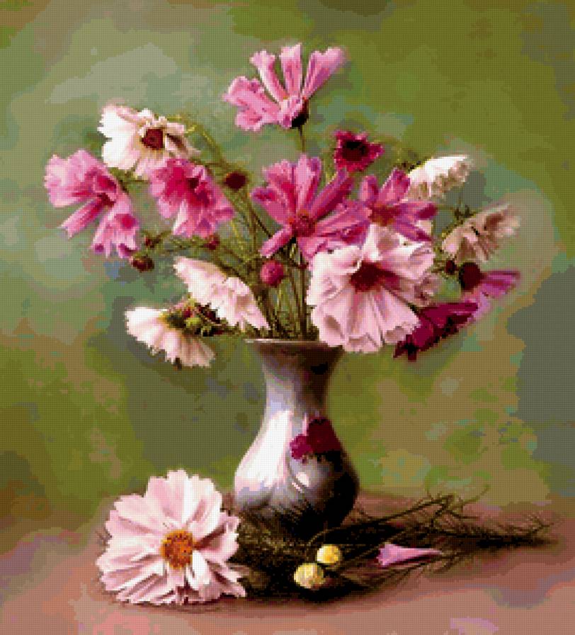 Розовый букетик - цветы, букет, натюрморт - предпросмотр