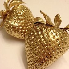 Оригинал схемы вышивки «золотая клубника» (№420839)