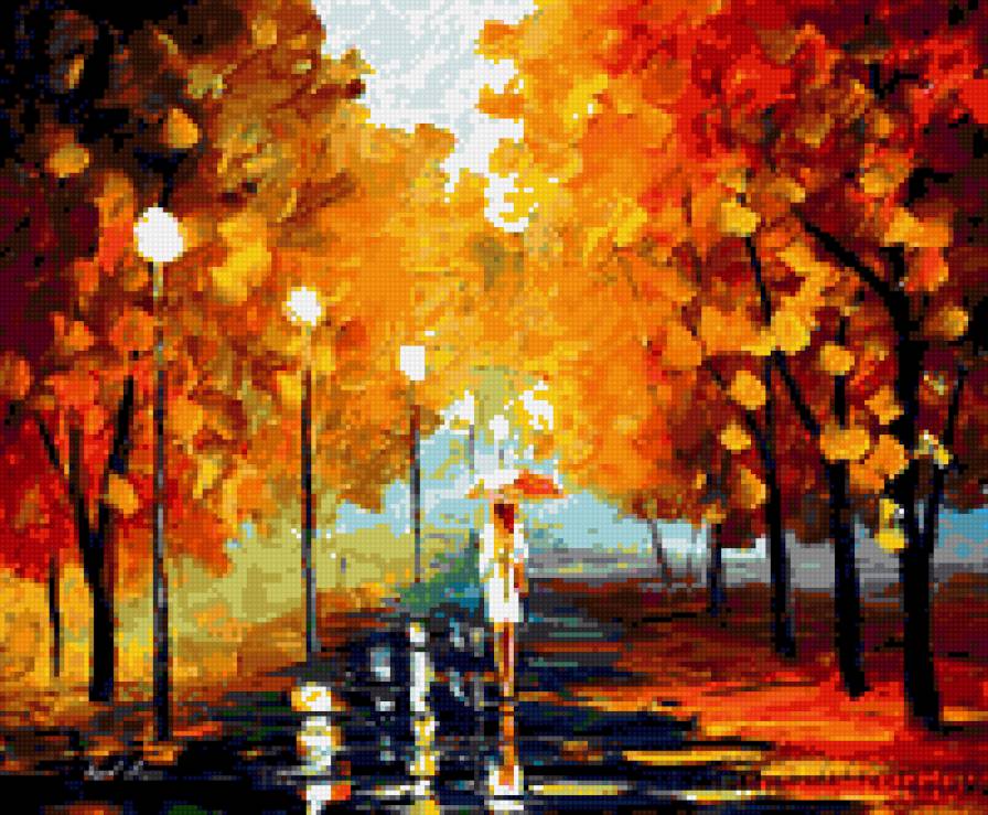 Осень - дождь, зонт, осень - предпросмотр